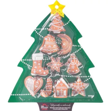 MagicHome pogácsaszaggató, karácsonyi, 10 db