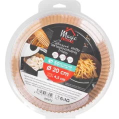   Papír MagicHome, sütéshez, forró levegős fritőzbe, 20x4,5 cm, 50 db