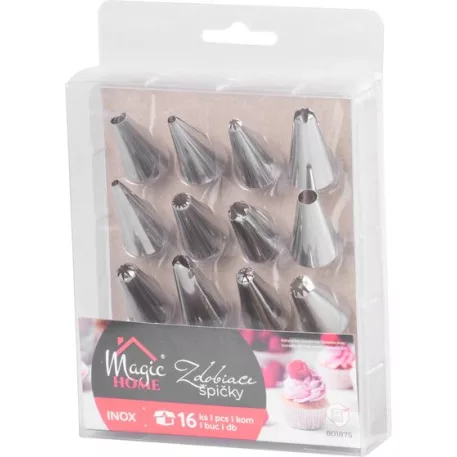 Díszítőcsúcs MagicHome, mix minták, 16 db