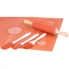 Sütőkészlet MagicHome, 5 db-os készlet, szilikon ecset, 2x spatula, sodrófa, alátét
