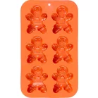 MagicHome forma, sütéshez, karácsonyi, szilikonos, mézeskalácsos, 29,5x17,5x2,7 cm, 6 db