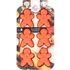 MagicHome forma, sütéshez, karácsonyi, szilikonos, mézeskalácsos, 29,5x17,5x2,7 cm, 6 db