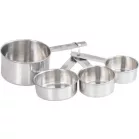 Mérőpohár MagicHome, bögrés, rozsdamentes acél, 4 db-os készlet