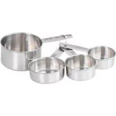   Mérőpohár MagicHome, bögrés, rozsdamentes acél, 4 db-os készlet