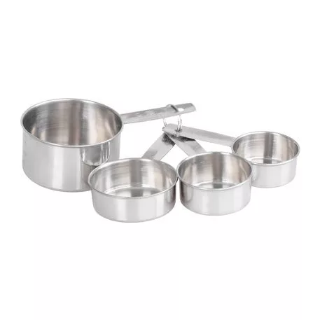 Mérőpohár MagicHome, bögrés, rozsdamentes acél, 4 db-os készlet