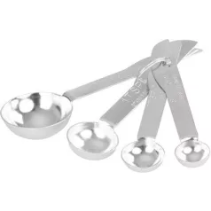   Mérőkanál MagicHome, kanalas, rozsdamentes acél, 4 db-os készlet
