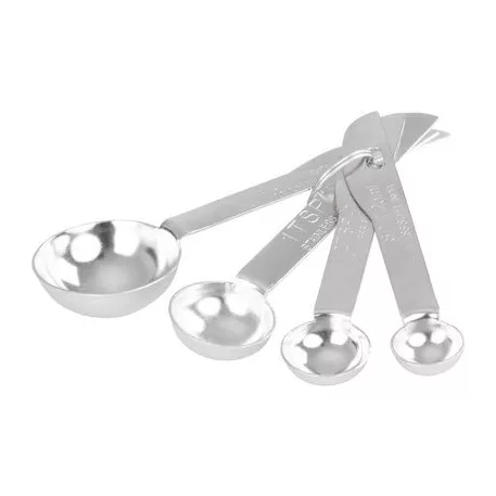 Mérőkanál MagicHome, kanalas, rozsdamentes acél, 4 db-os készlet