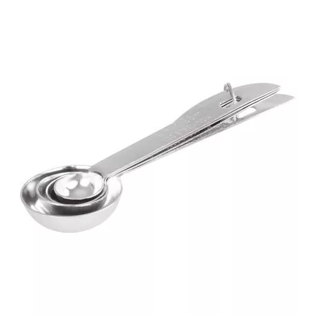 Mérőkanál MagicHome, kanalas, rozsdamentes acél, 4 db-os készlet