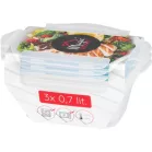 MagicHome Lunchbox szett YH416, 3 db, 700 ml, 172x115x71 mm