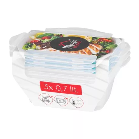 MagicHome Lunchbox szett YH416, 3 db, 700 ml, 172x115x71 mm