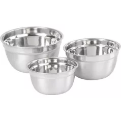   Tál MagicHome, rozsdamentes acél, fedővel, 14-16-18 cm, készlet 3 db