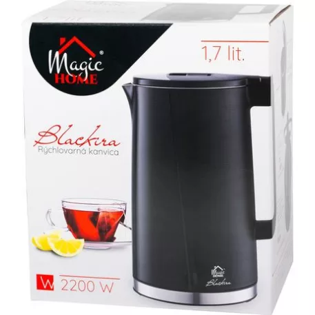 Vízforraló MagicHome, Blackira, 1850-2200 W, 230 V, 50 Hz, 1,7 l