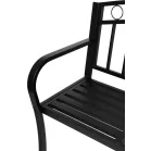 PEGI kerti pad asztallal, fém 127x53x84 cm