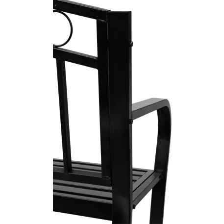 PEGI kerti pad asztallal, fém 127x53x84 cm