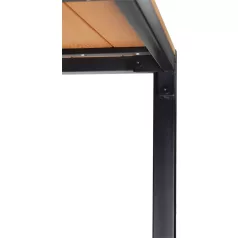   Kerti Pad készlet GARDIVA, asztal 118x58x75,5 cm, 2x pad 108x25x45 cm