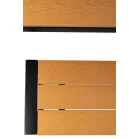 Kerti Pad készlet GARDIVA, asztal 118x58x75,5 cm, 2x pad 108x25x45 cm