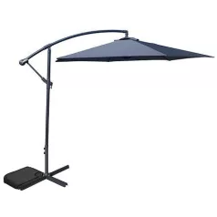 Forgatható Napernyő Demi, Szürke, 300 cm, 42 mm, Pe 180 g