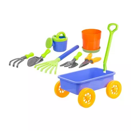 Homokozó Készlet Kocsival, 9 db