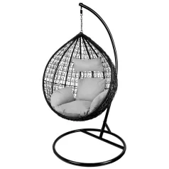 BORNEO, PE rattan hintaszék