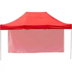   FESZTIVÁL 45 kerti sátor, 3 x 4,5 m, piros, profi, UV-álló ponyva, standalfalak nélk