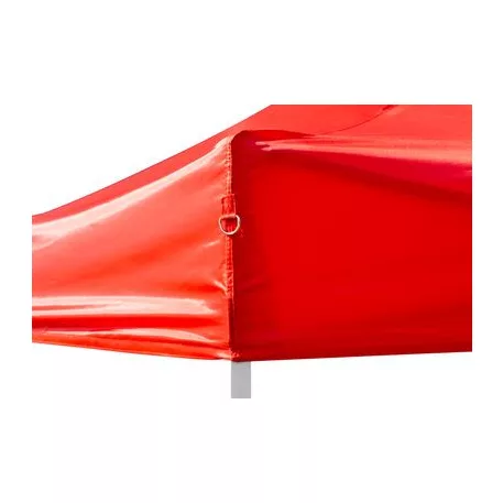 FESZTIVÁL 45 kerti sátor, 3 x 4,5 m, piros, profi, UV-álló ponyva, standalfalak nélk