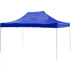   FESZTIVÁL 45 kerti sátor, 3 x 4,5 m, kék, profi, UV-álló ponyva, standalfalak nélkül
