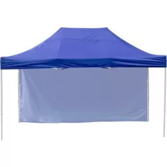   FESZTIVÁL 45 kerti sátor, 3 x 4,5 m, kék, profi, UV-álló ponyva, standalfalak nélkül