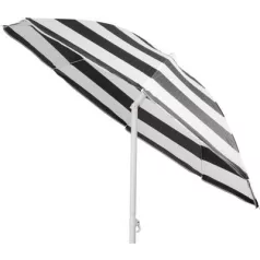   DALIA napernyő 180 cm, 32/32 mm, dönthető csuklóval, fekete-fehér, strand