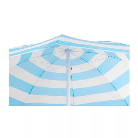 DALIA napernyő 180 cm, 32/32 mm, dönthető csuklóval, kék-fehér, strand