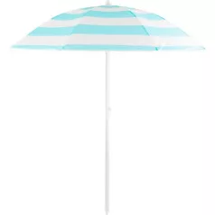   DALIA napernyő 180 cm, 32/32 mm, dönthető csuklóval, türkiz-fehér, strand
