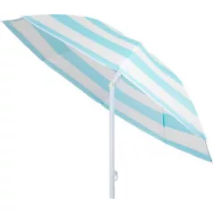   DALIA napernyő 180 cm, 32/32 mm, dönthető csuklóval, türkiz-fehér, strand