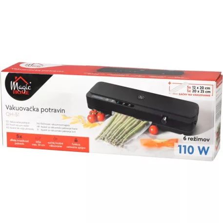 MagicHome vákuumfóliázó, +fólia, 385 x 110 x 55 mm, 110 W