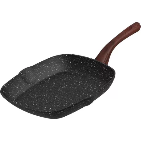 MagicHome Black Marble Line grillserpenyő, 28 cm