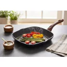 MagicHome Black Marble Line grillserpenyő, 28 cm