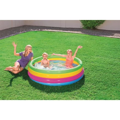 Bestway 51117 Medence, 157x46 cm, Felfújható, Szivárványos