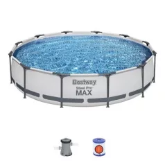   Bestway® Steel Pro MAX medence, 56416, szűrő, szivattyú, 3,66 x 0,76 m