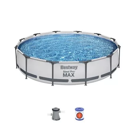 Bestway® Steel Pro MAX medence, 56416, szűrő, szivattyú, 3,66 x 0,76 m