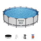 Bestway Fém Pro Max Medence, 457x107 cm, Szűrő, Létra, Alátét, Vitorla