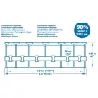 Bestway Fém Pro Max Medence, 457x107 cm, Szűrő, Létra, Alátét, Vitorla