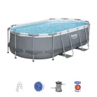 Bestway Power Fém, 424x250x100 cm, Szűrő, Szivattyú, Létra