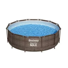   Bestway Fém Pro Max Deluxe Sorozat, 366x100 cm, Szűrő, Létra