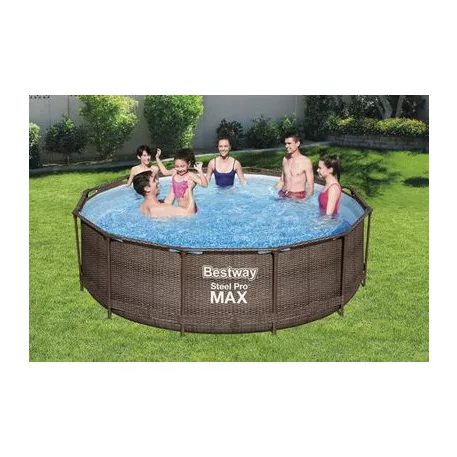 Bestway Fém Pro Max Deluxe Sorozat, 366x100 cm, Szűrő, Létra