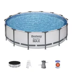   Bestway Steel Pro Max Medence, 427x107 cm, Szűrő, Létra, Ponyva
