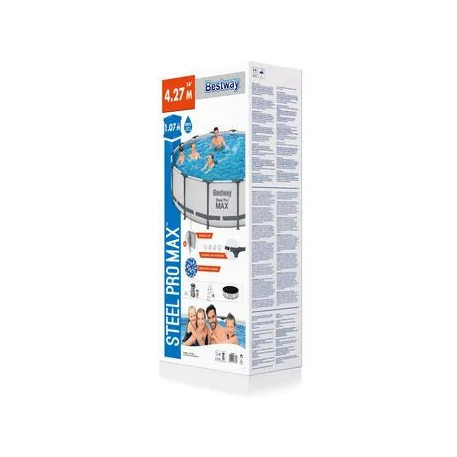 Bestway Steel Pro Max Medence, 427x107 cm, Szűrő, Létra, Ponyva