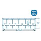 Bestway Steel Pro Max Medence, 427x107 cm, Szűrő, Létra, Ponyva