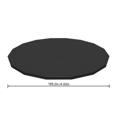 Bestway Ponyva Flowclear, 58249, 488 cm, Fekete,Medencére