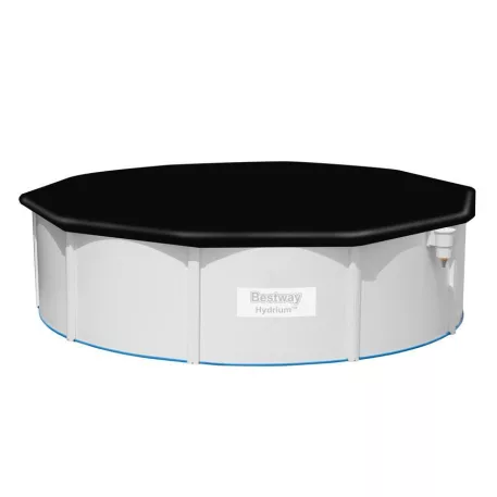 Bestway Ponyva Flowclear, 58249, 488 cm, Fekete,Medencére