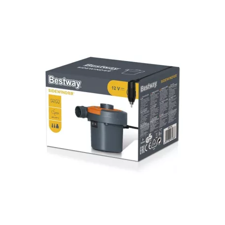 Bestway Elektromos Pumpa Dual hálózati és szivargyújtó csatlakozással 62142, 12V AC/DC 3x Adapter