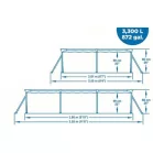 Bestway® Steel Pro™ medence, 56411, szűrő, szivattyú 3,00 x 2,01 x 0,66 m