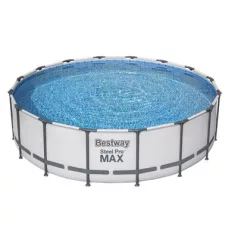   Bestway® Steel Pro MAX mosdó, 5612Z, szűrő, szivattyú, létra, kötél, 4,88 x 1,22 m